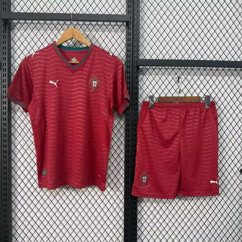 Portugal 2026 home kids jersey kit