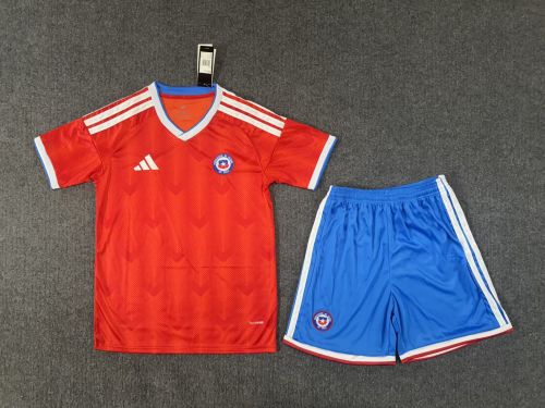 Chile 2026 home kids jersey kit
