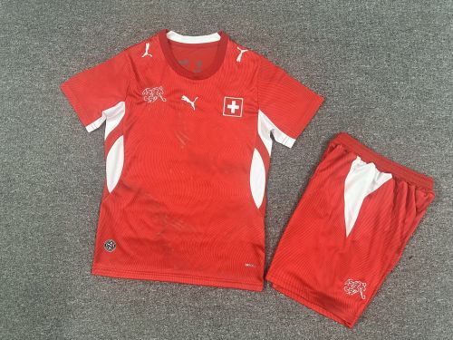 Switzerland 2026 home kids world cup jersey kit