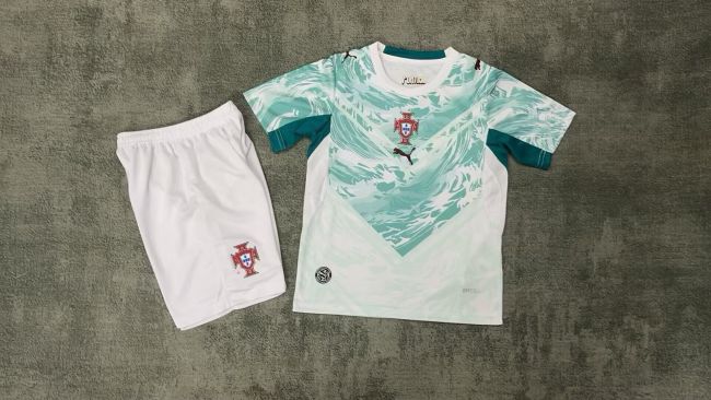 Portugal 2026 away kids jersey kit