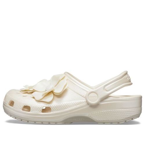 (WMNS) Crocs Classic Clog 3d Flower White Sandals 205587-159