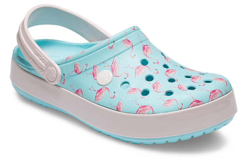 Crocs Classic Clog Pattern Crocs Beach ice blue Sandals 205579-4IU