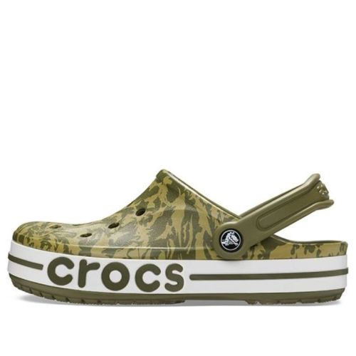 Crocs 4 Printing Camouflage Green Unisex Sandals 206232-354