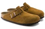 Birkenstock Boston Soft Footbed Suede Leather Narrow Fit 'Mink' 1009543