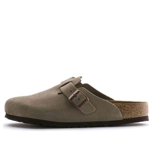 Birkenstock Boston Soft Footbed Suede Narrow 'Taupe' 0560773