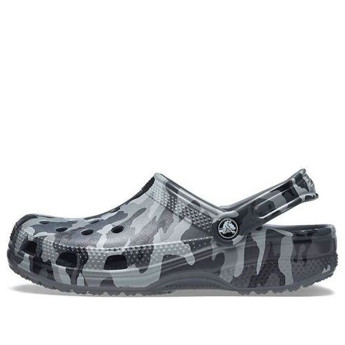 Crocs Beach Sandals Gray Camouflage Unisex 206454-0IE