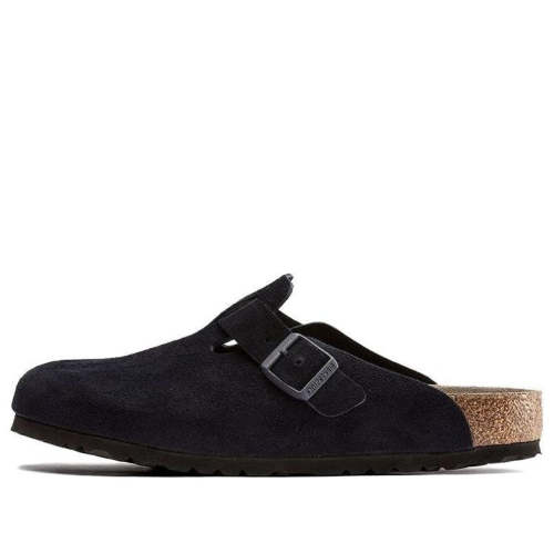 Birkenstock Boston Soft Footbed Suede Leather 'Midnight' 1023910