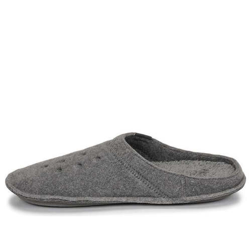 Crocs Classic Slipper Casual Thicken Stay Warm Shoe Unisex Gray 203600-00Q