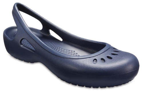 (WMNS) Crocs Kadee Flat Deep Blue Sandals 205077-410