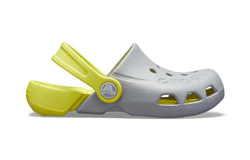Kids Crocs Classic clog Sports sandals 'Grey Green' 10400-06T