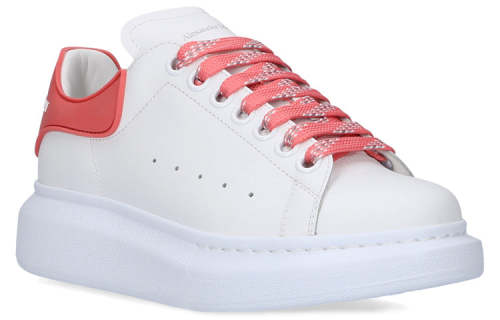 (WMNS) Alexander McQueen Oversized Sneaker 'White Coral' 621056WHXMT9097