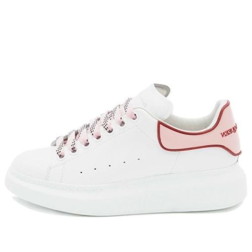 (WMNS) Alexander McQueen Oversized Sneaker 'White Pink Carnelian Red' 621056WHXMT9633