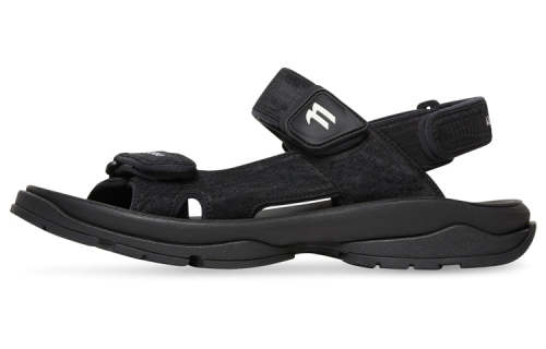 (WMNS) Balenciaga Tourist Sandal 'Black' 706277W2CCA1000