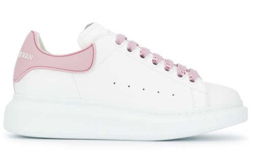 (WMNS) Alexander McQueen Oversized Sneaker 'White Pink' 621056WHXMT9377