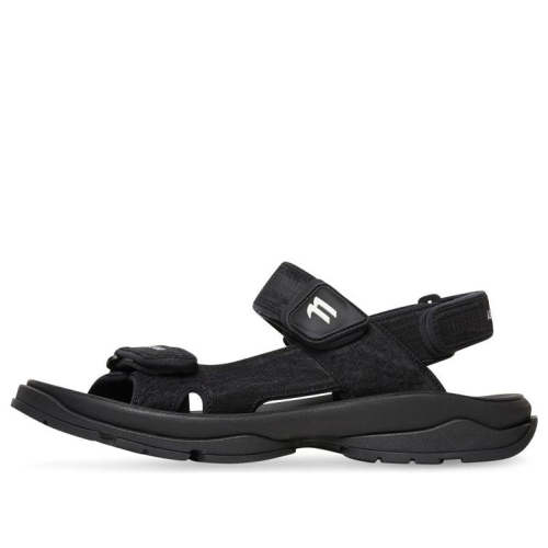 (WMNS) Balenciaga Tourist Sandal 'Black' 706277W2CCA1000