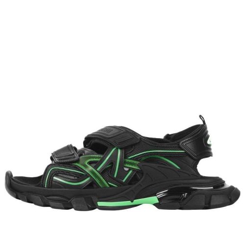 Balenciaga Track Sandal 'Black Fluo Green' 617542W3AJ11030