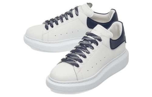 (WMNS) Alexander McQueen Oversized Sneaker 'White Ink Blue' 621056WHXMT9164