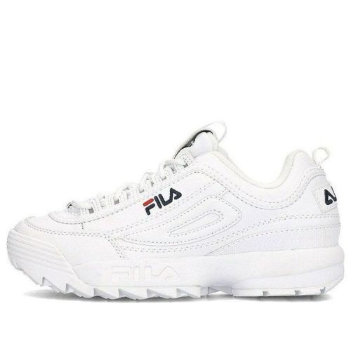 (WMNS) FILA Disruptor Low-top Running Shoes White 1010302_1FG