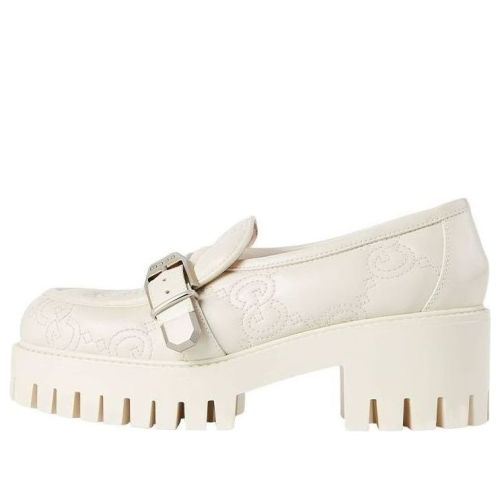 (WMNS) Gucci GG Matelasse Leather Loafers 'White' 718388-AAA4F-9124