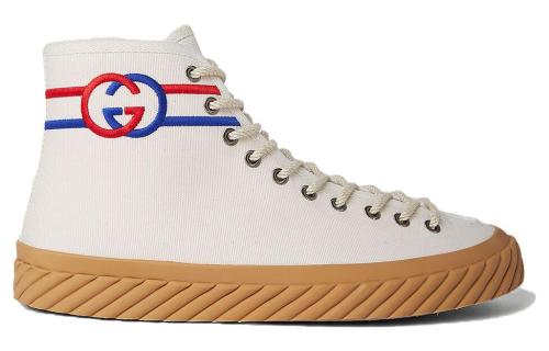 GUCCI Interlock G High-Top Sneakers 'White Red Blue' 703033-9ARZ0-9097
