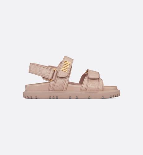 Dioract Sandal • Nude Quilted Cannage Calfskin