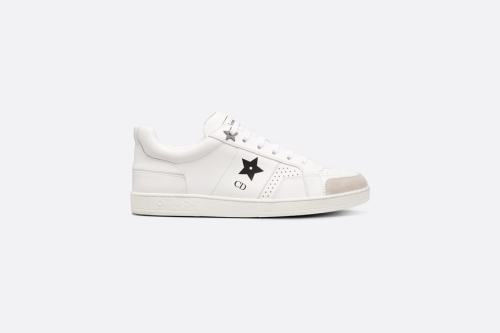 Dior Star Sneaker • White Calfskin and Suede