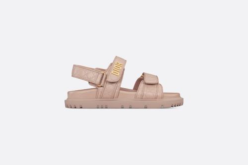 Dioract Sandal • Nude Quilted Cannage Calfskin