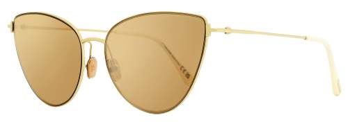Tom Ford Cat Eye Sunglasses TF1005 Anais-02 32G Gold/Ivory 62mm FT01005