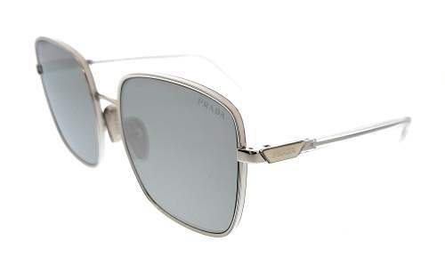 Prada 0PR 55YS 1BC02R Silver Square Sunglasses