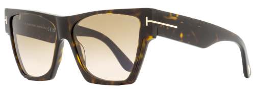 Tom Ford Geometric Sunglasses TF942 Dove 52K Dark Havana 59mm FT0942