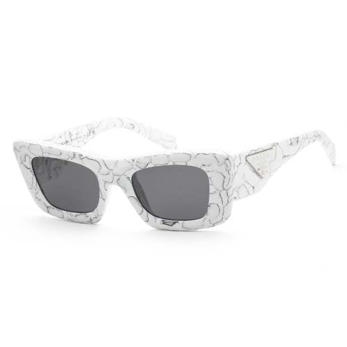 Prada Women's PR-13ZS-17D5S0 Fashion 50mm Matte White Marble Sunglasses