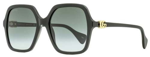 Gucci Square Sunglasses GG1072S 001 Black/Gold 56mm 1072