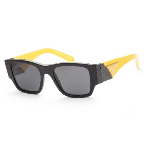 Prada Men's PR-10ZS-19D5S0 Fashion 54mm Black/Yellow Marble Sunglasses