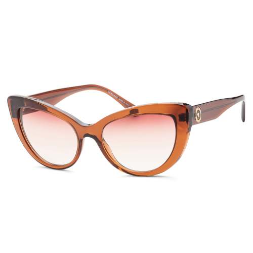 Versace Women's VE4388-53240P54 Fashion 54mm Transparent Brown Sunglasses
