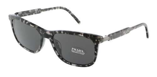 Prada 0PR 18YS 19A09C Rectangular Full Rim Havana Grey Sunglasses