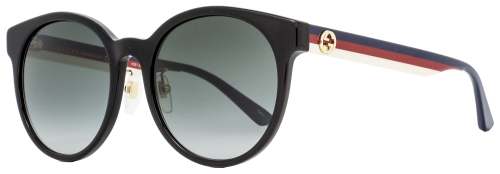 Gucci Oval Sunglasses GG0416SK 001 Black/Multi 55mm 0416