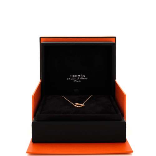 Finesse Pendant Necklace 18K Rose Gold and Diamonds
