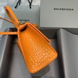 【日本未発売】バレンシアガ 偽物 クロコダイル型押し*HOURGLASS ハンドルバッグ bad74131
