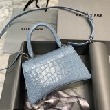日本未入荷バレンシアガ クロコダイル型押し*HOURGLASS 偽物 ハンドルバッグ bax53445