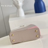 春もの新作 お洒落に♪ルイヴィトン カプシーヌ コピーハンドバッグ チャーミングなカラーが夏に◎ M59863