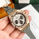 大人気!!新色 オーデマピゲ ロイヤルオーク 偽物 ダイヤモンド クロノ 37mm 26231OR.ZZ.D003CA.01