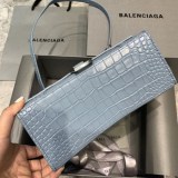 日本未入荷バレンシアガ クロコダイル型押し*HOURGLASS 偽物 ハンドルバッグ bax53445