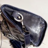 日本未入荷バレンシアガ☆クラシック シティバッグ 偽物☆ネイビーブルー baj11263