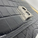 欲しい♡超限定♪【バレンシアガ】ミニクロスボディバッグ スーパーコピー★ブラッククロコダイルプリントレザー bar05716