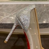 一目惚れ♪ルブタン Follies Strass 偽物 100mm ヌード ハイヒール Ruz28384