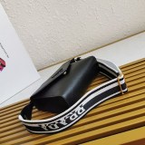 大人気【プラダ】モノクローム サフィアーノxレザー バッグ 偽物 put65432