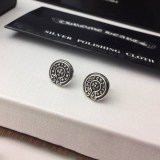 【日本未発売】【クロムハーツ ピアス 偽物】CH プラス クロスボール ピアス シルバー Kur15444