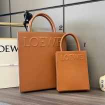 完売必至ロエベ カーフ スタンダード A5 トートバッグ 偽物 2サイズ loo81477