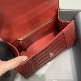 セール新作バレンシアガ 偽物 クロコダイル型押し*HOURGLASS ハンドルバッグ bas05045