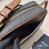 サンローラン モノグラム キャンバス＆レザー 偽物 カメラバッグ Sam74062